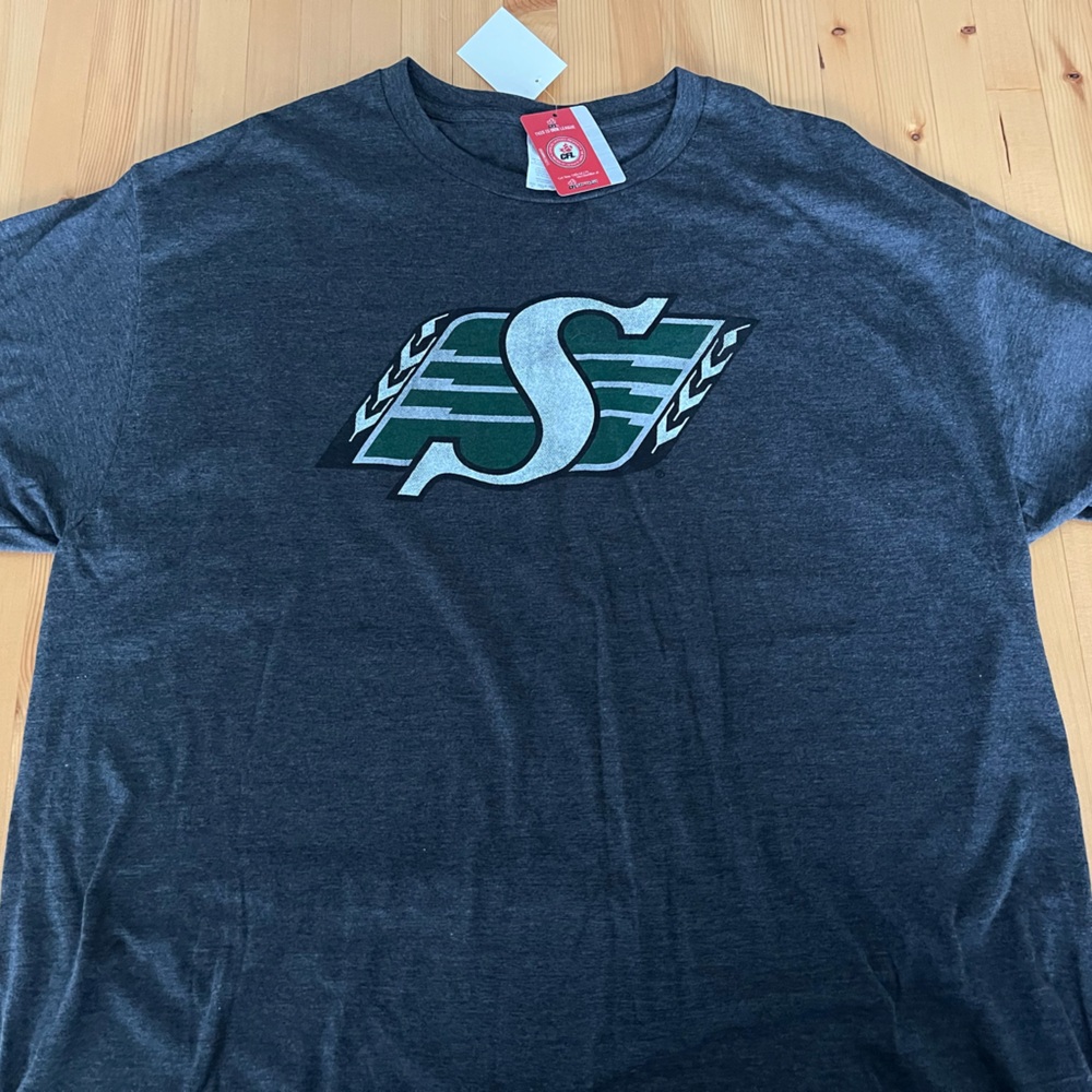 Saskatchewan Roughriders T Shirt Grey CFL Men’s XL